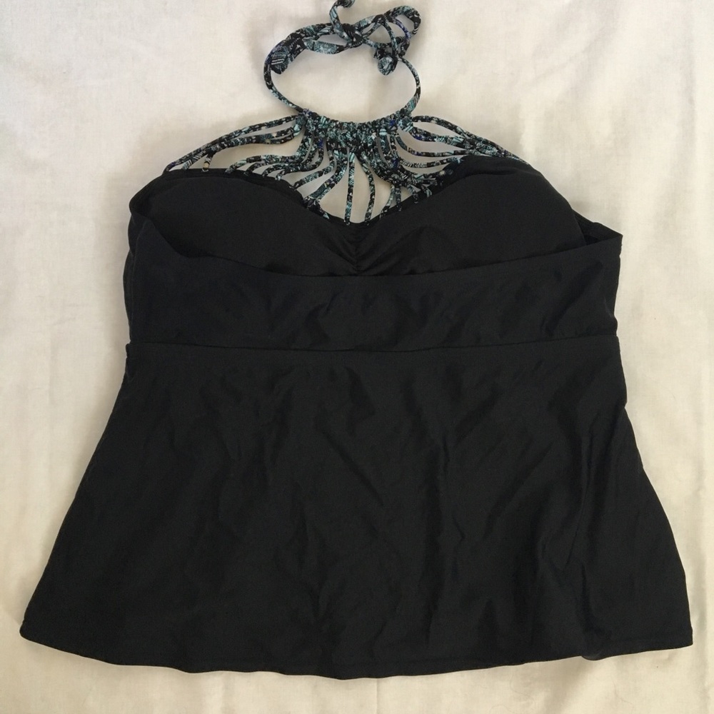 Black Halter Tankini, 1X